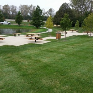 Exposed aggregate park patio 2